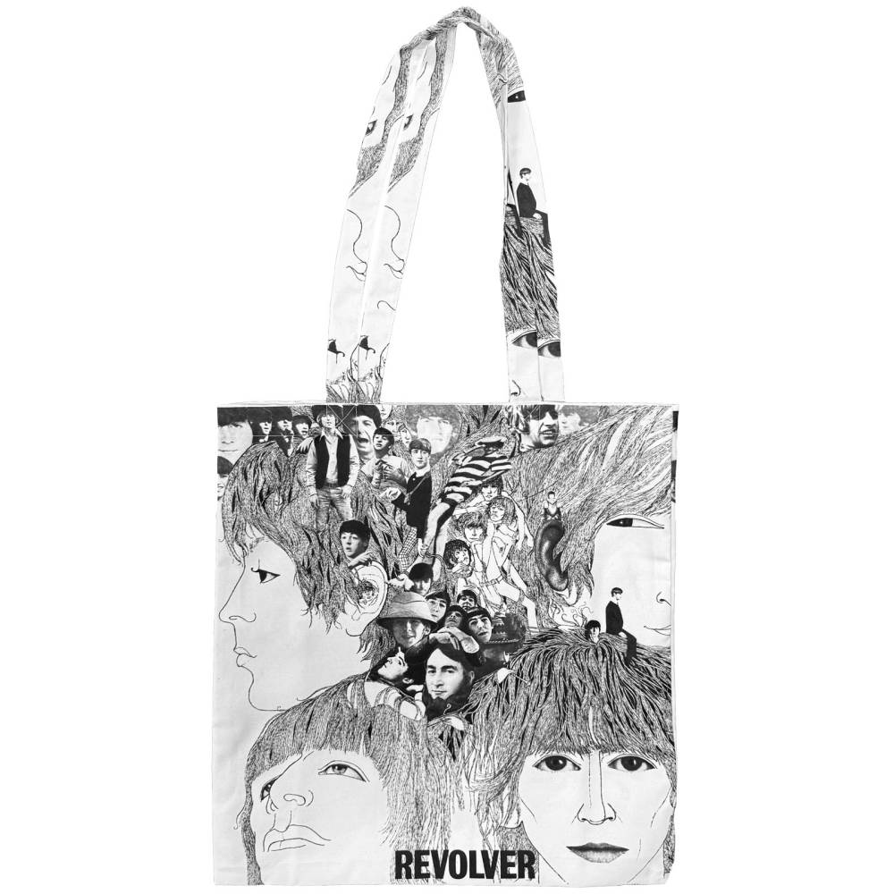 The Beatles - Revolver Schoudertas/Shopper - Wit/Zwart